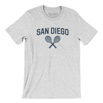 San Diego Tennis Men/Unisex T-Shirt-Ash-Allegiant Goods Co. Vintage Sports Apparel