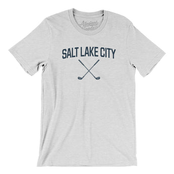 Salt Lake City Golf Men/Unisex T-Shirt-Ash-Allegiant Goods Co. Vintage Sports Apparel