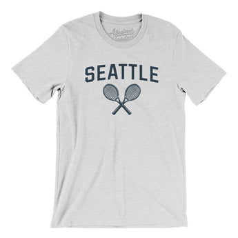 Seattle Tennis Men/Unisex T-Shirt-Ash-Allegiant Goods Co. Vintage Sports Apparel