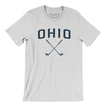 Ohio Golf Men/Unisex T-Shirt-Ash-Allegiant Goods Co. Vintage Sports Apparel