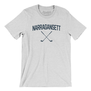 Narragansett Golf Men/Unisex T-Shirt-Ash-Allegiant Goods Co. Vintage Sports Apparel