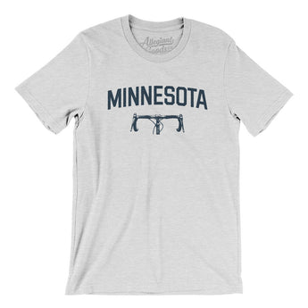 Minnesota Cycling Men/Unisex T-Shirt-Ash-Allegiant Goods Co. Vintage Sports Apparel