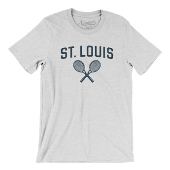 St. Louis Tennis Men/Unisex T-Shirt-Ash-Allegiant Goods Co. Vintage Sports Apparel