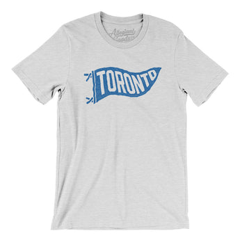 Toronto Pennant Men/Unisex T-Shirt-Ash-Allegiant Goods Co. Vintage Sports Apparel