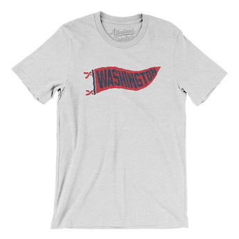 Washington Pennant Men/Unisex T-Shirt-Ash-Allegiant Goods Co. Vintage Sports Apparel