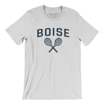 Boise Tennis Men/Unisex T-Shirt-Ash-Allegiant Goods Co. Vintage Sports Apparel