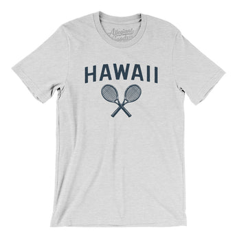Hawaii Tennis Men/Unisex T-Shirt-Ash-Allegiant Goods Co. Vintage Sports Apparel
