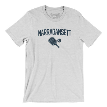 Narrangansett Pickleball Men/Unisex T-Shirt-Ash-Allegiant Goods Co. Vintage Sports Apparel
