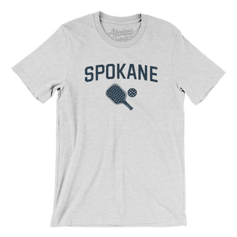 Spokane Pickleball Men/Unisex T-Shirt-Ash-Allegiant Goods Co. Vintage Sports Apparel