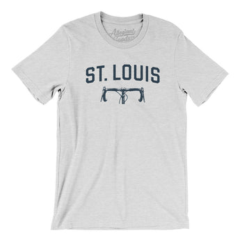 St. Louis Cycling Men/Unisex T-Shirt-Ash-Allegiant Goods Co. Vintage Sports Apparel