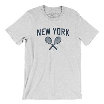 New York Tennis Men/Unisex T-Shirt-Ash-Allegiant Goods Co. Vintage Sports Apparel