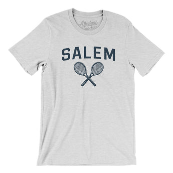 Salem Tennis Men/Unisex T-Shirt-Ash-Allegiant Goods Co. Vintage Sports Apparel