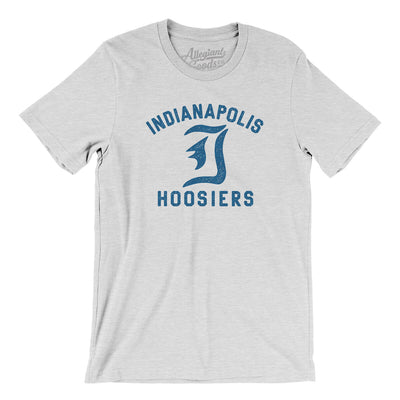 Indianapolis Hoosiers Men/Unisex T-Shirt-Ash-Allegiant Goods Co. Vintage Sports Apparel