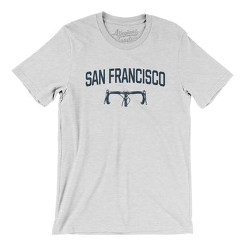 San Francisco Cycling Men/Unisex T-Shirt-Ash-Allegiant Goods Co. Vintage Sports Apparel