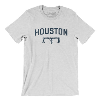 Houston Cycling Men/Unisex T-Shirt-Ash-Allegiant Goods Co. Vintage Sports Apparel