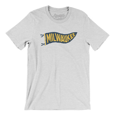 Milwaukee Pennant Men/Unisex T-Shirt-Allegiant Goods Co. Vintage Sports Apparel