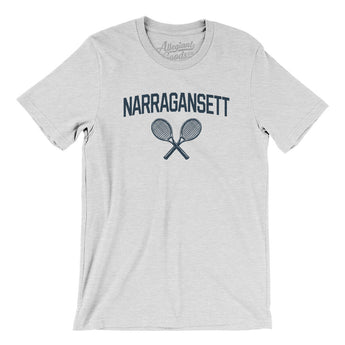 Narrangansett Tennis Men/Unisex T-Shirt-Ash-Allegiant Goods Co. Vintage Sports Apparel