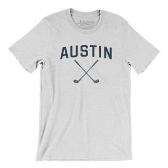 Austin Golf Men/Unisex T-Shirt-Ash-Allegiant Goods Co. Vintage Sports Apparel