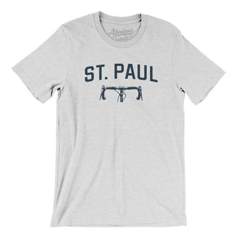 St. Paul Cycling Men/Unisex T-Shirt-Ash-Allegiant Goods Co. Vintage Sports Apparel