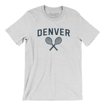 Denver Tennis Men/Unisex T-Shirt-Ash-Allegiant Goods Co. Vintage Sports Apparel