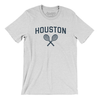 Houston Tennis Men/Unisex T-Shirt-Ash-Allegiant Goods Co. Vintage Sports Apparel