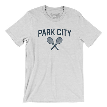 Park City Tennis Men/Unisex T-Shirt-Ash-Allegiant Goods Co. Vintage Sports Apparel