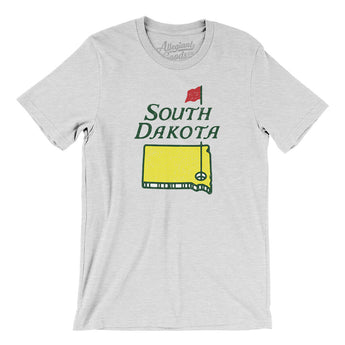 South Dakota Golf Men/Unisex T-Shirt-Ash-Allegiant Goods Co. Vintage Sports Apparel
