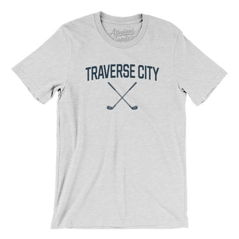 Traverse City Golf Men/Unisex T-Shirt-Ash-Allegiant Goods Co. Vintage Sports Apparel