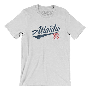 Atlanta Vintage Script Men/Unisex T-Shirt-Ash-Allegiant Goods Co. Vintage Sports Apparel