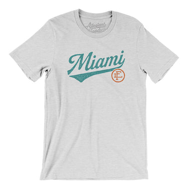 Miami Vintage Script Men/Unisex T-Shirt-Allegiant Goods Co. Vintage Sports Apparel