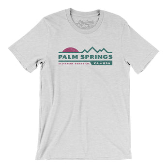 Palm Springs Mountain Sunset Men/Unisex T-Shirt-Ash-Allegiant Goods Co. Vintage Sports Apparel