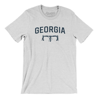 Georgia Cycling Men/Unisex T-Shirt-Ash-Allegiant Goods Co. Vintage Sports Apparel