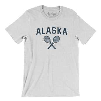 Alaska Tennis Men/Unisex T-Shirt-Ash-Allegiant Goods Co. Vintage Sports Apparel