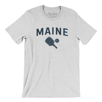 Maine Pickleball Men/Unisex T-Shirt-Ash-Allegiant Goods Co. Vintage Sports Apparel