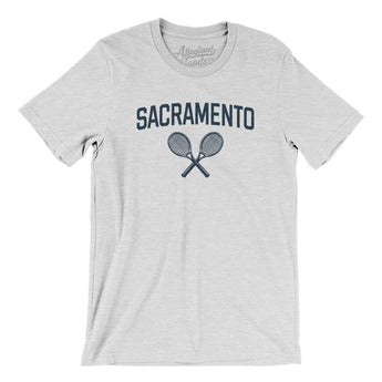 Sacramento Tennis Men/Unisex T-Shirt-Ash-Allegiant Goods Co. Vintage Sports Apparel