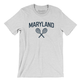 Maryland Tennis Men/Unisex T-Shirt-Ash-Allegiant Goods Co. Vintage Sports Apparel