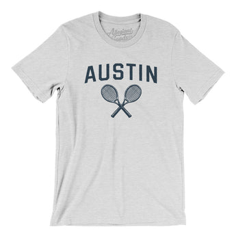 Austin Tennis Men/Unisex T-Shirt-Ash-Allegiant Goods Co. Vintage Sports Apparel