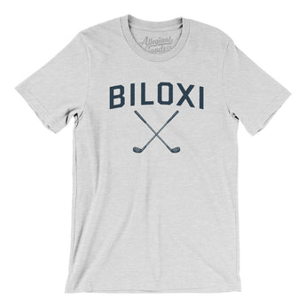 Biloxi Golf Men/Unisex T-Shirt-Ash-Allegiant Goods Co. Vintage Sports Apparel