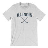 Illinois Golf Men/Unisex T-Shirt-Ash-Allegiant Goods Co. Vintage Sports Apparel