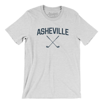 Asheville Golf Men/Unisex T-Shirt-Ash-Allegiant Goods Co. Vintage Sports Apparel