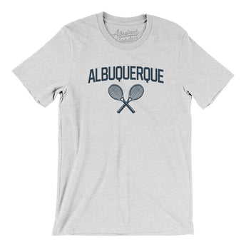 Albuquerque Tennis Men/Unisex T-Shirt-Ash-Allegiant Goods Co. Vintage Sports Apparel