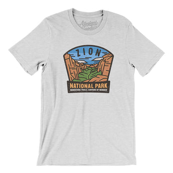 Zion National Park Badge Men/Unisex T-Shirt-Allegiant Goods Co. Vintage Sports Apparel