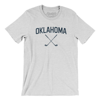 Oklahoma Golf Men/Unisex T-Shirt-Ash-Allegiant Goods Co. Vintage Sports Apparel