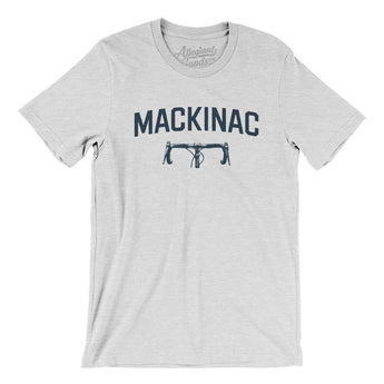 Mackinac Cycling Men/Unisex T-Shirt-Ash-Allegiant Goods Co. Vintage Sports Apparel