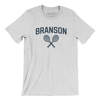 Branson Tennis Men/Unisex T-Shirt-Ash-Allegiant Goods Co. Vintage Sports Apparel