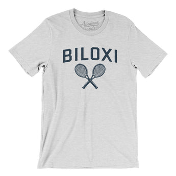 Biloxi Tennis Men/Unisex T-Shirt-Ash-Allegiant Goods Co. Vintage Sports Apparel