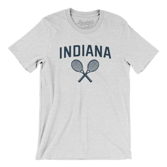 Indiana Tennis Men/Unisex T-Shirt-Ash-Allegiant Goods Co. Vintage Sports Apparel