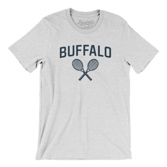 Buffalo Tennis Men/Unisex T-Shirt-Ash-Allegiant Goods Co. Vintage Sports Apparel