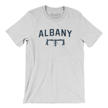 Albany Cycling Men/Unisex T-Shirt-Ash-Allegiant Goods Co. Vintage Sports Apparel