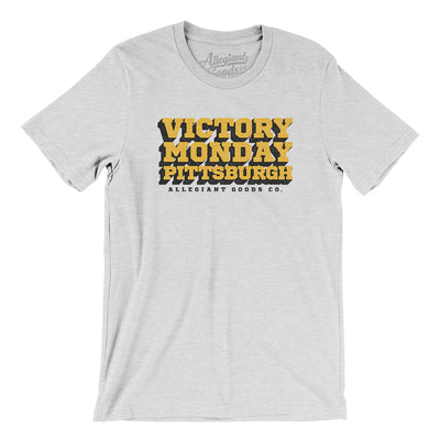 Victory Monday Pittsburgh Men/Unisex T-Shirt-Ash-Allegiant Goods Co. Vintage Sports Apparel